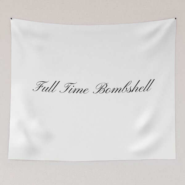 Item preview, "Full Time Bombshell" Cursive Calligraphy Print designed and sold by Colorful Creative Arts .
