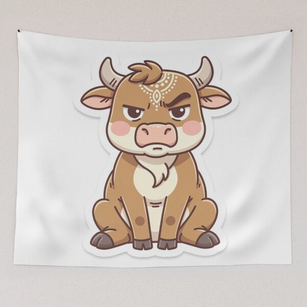 Item preview, Cute Indian cow designed and sold by HustleHue.