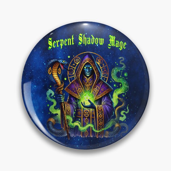 Item preview, Serpent Shadow Mage — Arcane Sorcery & Gothic Venom designed and sold by MysticOzzy.