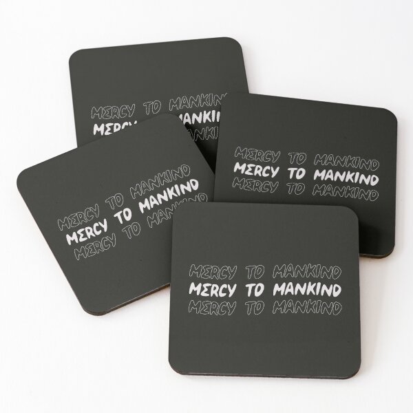 Item preview, Mercy To Mankind Quote Wavy Typography Art designed and sold by Miniature Store.