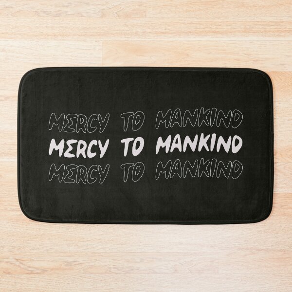 Item preview, Mercy To Mankind Quote Wavy Typography Art designed and sold by Miniature Store.