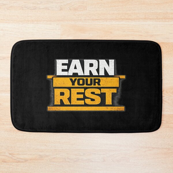 Item preview, Earn Your Rest Discipline Work Ethic Motivation Design designed and sold by Wolf Garage.