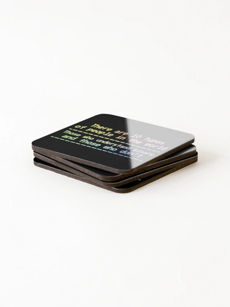 Thumbnail 4 of 5, Coasters (Set of 4), Computer Science Binary System Dual System Programmer designed and sold by ScienceCorner.