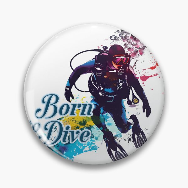 Item preview, Born to Dive – Free Spirit Under the Sea designed and sold by MuninosShop.