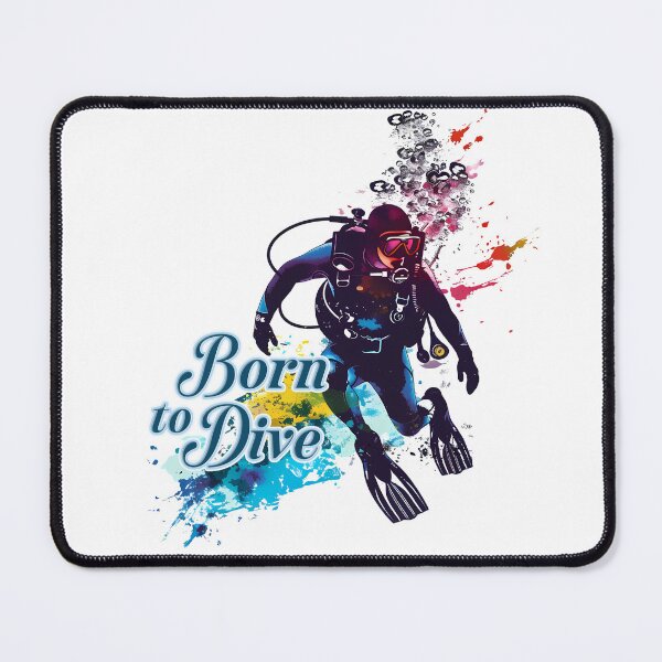 Item preview, Born to Dive – Free Spirit Under the Sea designed and sold by MuninosShop.