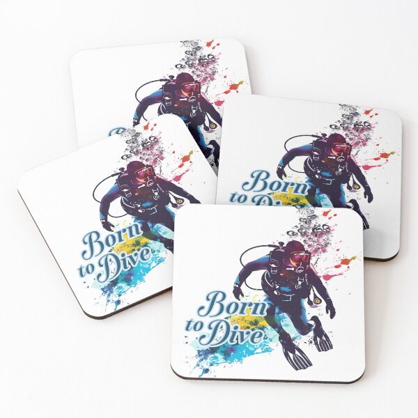 Item preview, Born to Dive – Free Spirit Under the Sea designed and sold by MuninosShop.