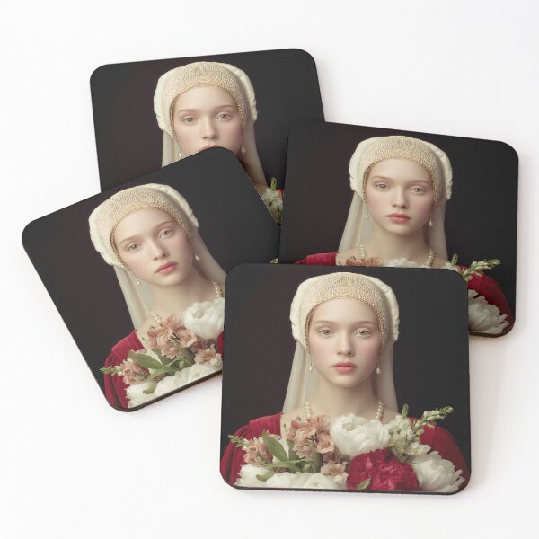 Item preview, Tudor Queen Inspired Fashion Portrait – Renaissance Royal Elegance designed and sold by Mindrender.