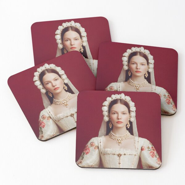 Item preview, Tudor Queen Inspired Fashion Portrait – Renaissance Royal Elegance designed and sold by Mindrender.