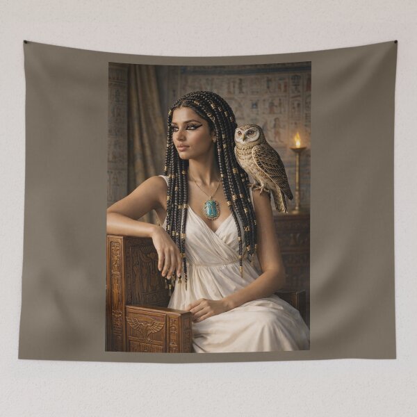 Item preview, Ancient Egyptian Woman with owl designed and sold by TuyaArts.