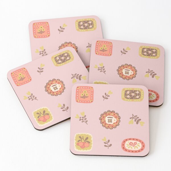 Item preview, Vintage Coffee and Floral Tile Collection designed and sold by Atelier Hoshibi.