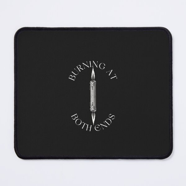 Item preview, Burning At Both Ends Candle | Student Burnout Dark Academia designed and sold by VENOHA.