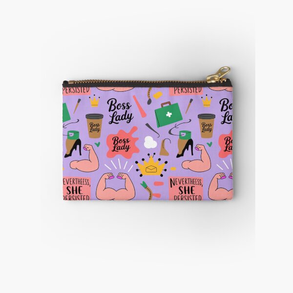 Item preview, Boss Lady Nevertheless She Persisted – Feminist Empowerment Pattern designed and sold by Midnight Veil Designs.