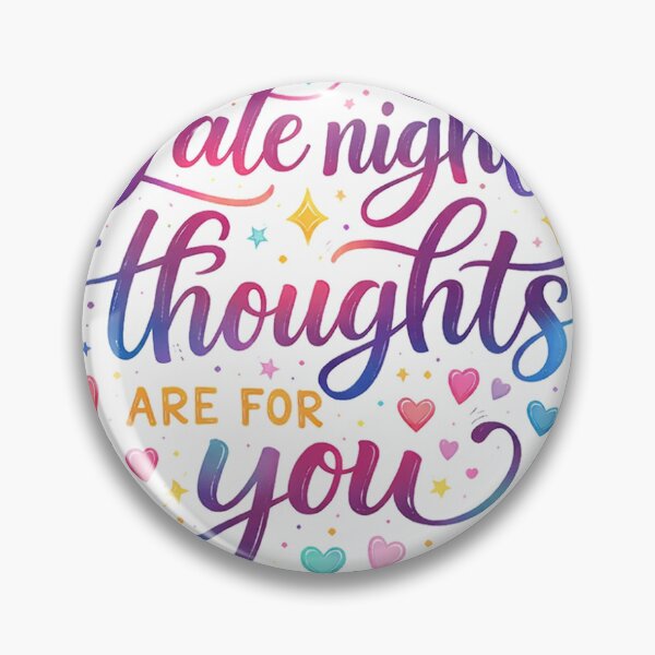 Item preview, Late Night Thoughts Are For You Cute Love Sticker designed and sold by Lovestickerco.