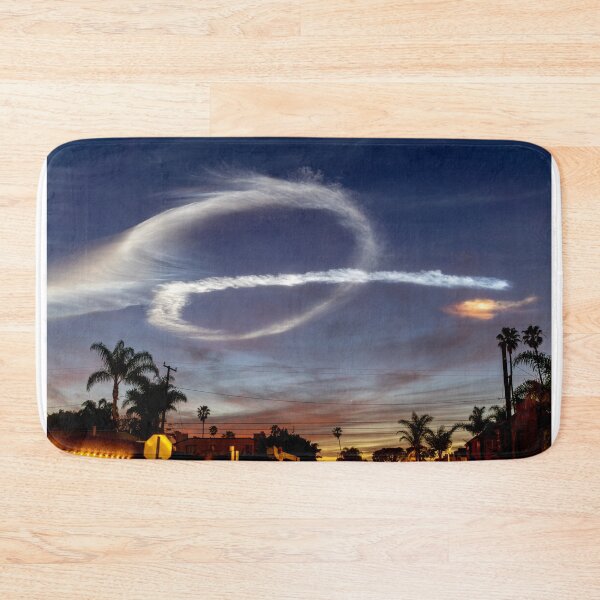 Item preview, Space X 600th Falcon Rocket Trail Spells Q designed and sold by PsychoAlien.com.