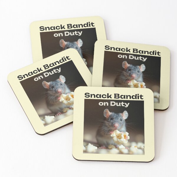 Item preview, Snack Bandit on Duty Pet Rat designed and sold by Sachie's Studio.