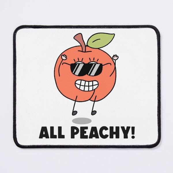Item preview, All Peachy Happy Peach Cartoon designed and sold by pinkerverse.