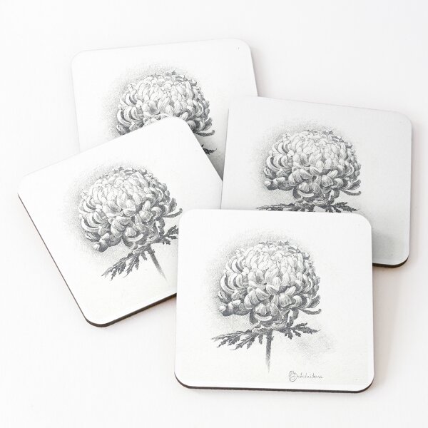 Item preview, Chrysanthemum flower scandic style designed and sold by SoNataArt.
