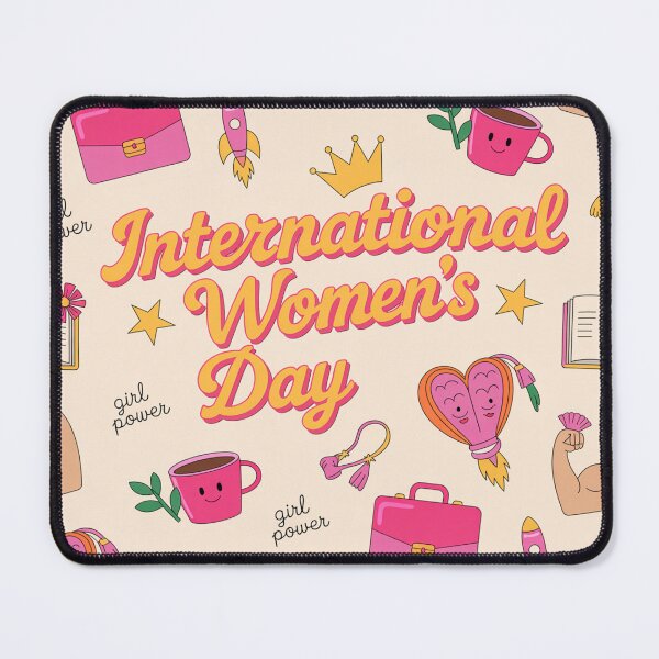 Item preview, International Women's Day Girl Power Pattern – Empowered Icons Celebration designed and sold by Midnight Veil Designs.