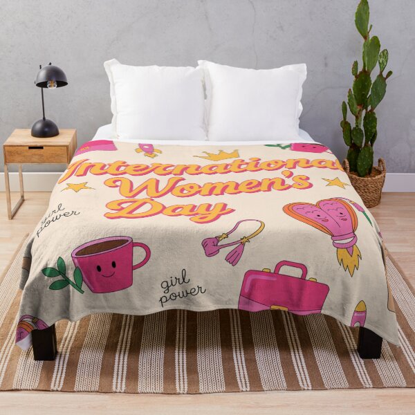 Item preview, International Women's Day Girl Power Pattern – Empowered Icons Celebration designed and sold by Midnight Veil Designs.