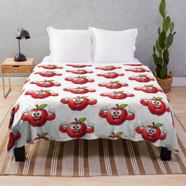 Item preview, Strong Cartoon Apple Flexing Muscles designed and sold by PriyankaSonara.