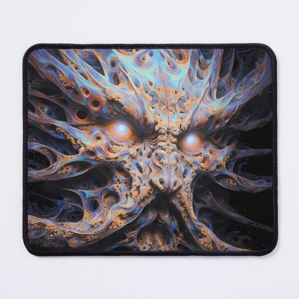 Item preview, The Architect of First Light | Cosmic Guardian Wall Art | Psychedelic Portal Entity designed and sold by House of the Charlatan.