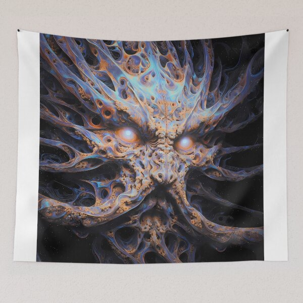 Item preview, The Architect of First Light | Cosmic Guardian Wall Art | Psychedelic Portal Entity designed and sold by House of the Charlatan.