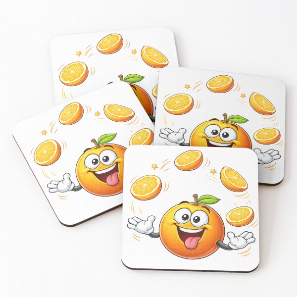 Item preview, Funny Cartoon Orange Juggling designed and sold by PriyankaSonara.