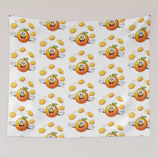 Item preview, Funny Cartoon Orange Juggling designed and sold by PriyankaSonara.
