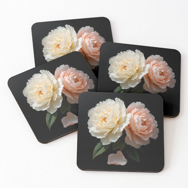 Item preview, Peony Study in Shadow Dark Floral Painting designed and sold by PixelPrintsCo.