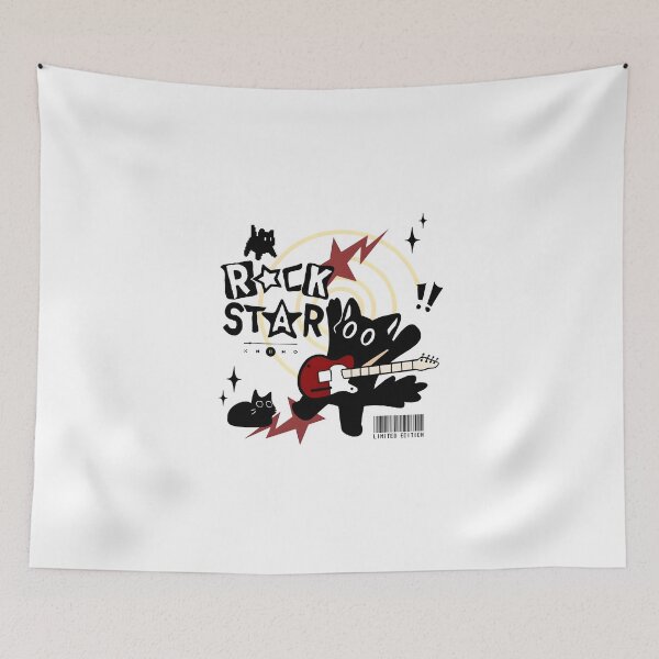 Item preview, Rock Star Kitty designed and sold by SlayPOPShop.