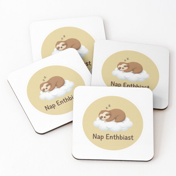 Item preview, Nap Enthusiast Sloth - Cute Lazy Sleepy Mood Sticker designed and sold by ZYNORAworld.