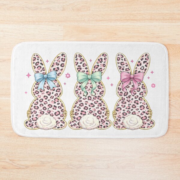 Item preview, Leopard Easter Bunny Trio with Bows designed and sold by Lbeck1869.