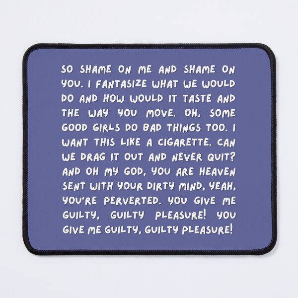 Item preview, Guilty Pleasure Lyrics - Chappell Roan designed and sold by whygracie.