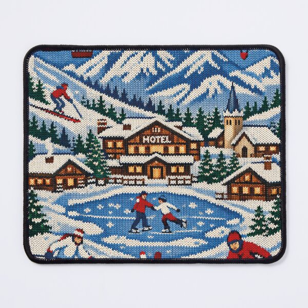 Item preview, Winter holiday in the mountains, Alps, cozy knitting pattern designed and sold by Mauswohn.