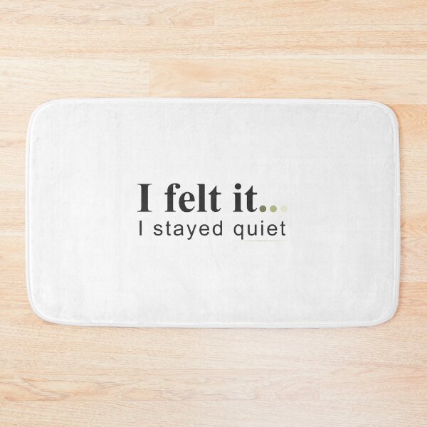 Item preview, I Felt It, I Stayed Quiet – Minimalist Emotional Quote Sticker designed and sold by MadCatDesign77.