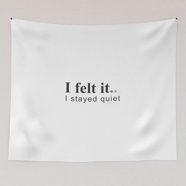 Item preview, I Felt It, I Stayed Quiet – Minimalist Emotional Quote Sticker designed and sold by MadCatDesign77.