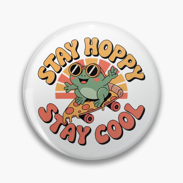 Item preview, Kawaii Frog, Cute Kawaii Frog Riding On A Pizza Slice designed and sold by graphic-genie.