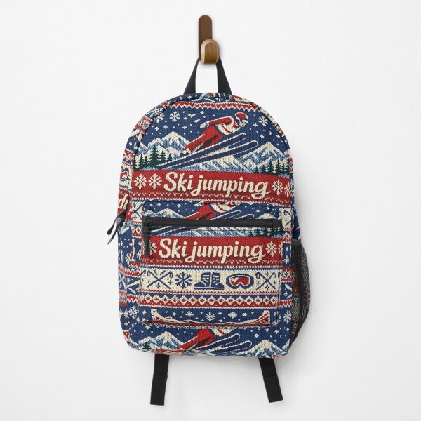 Item preview, Ski jumping, winter sports, ski jump, knitting pattern designed and sold by Mauswohn.