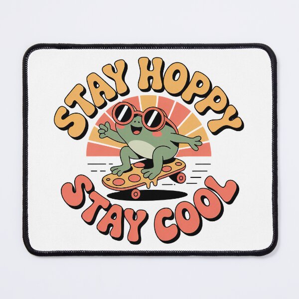 Item preview, Copy of Kawaii Frog, Cute Kawaii Frog Riding On A Skateboarding Pizza Slice designed and sold by graphic-genie.