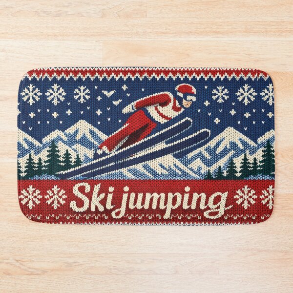 Item preview, Ski jumping, winter sports, ski jump, knitting pattern designed and sold by Mauswohn.