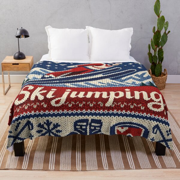 Item preview, Ski jumping, winter sports, ski jump, knitting pattern designed and sold by Mauswohn.