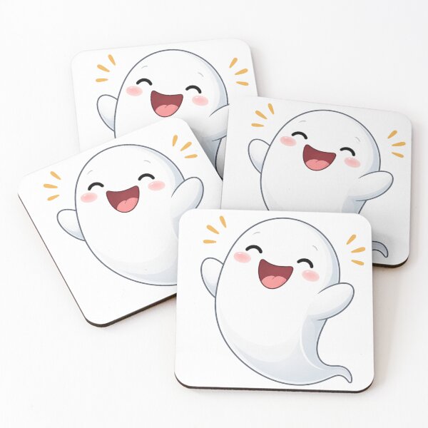 Item preview, Lindo personaje de dibujos animados fantasma feliz designed and sold by PriyankaSonara.