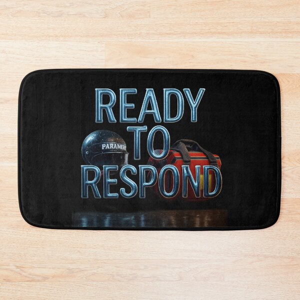 Item preview, READY TO RESPOND - Hyper Realistic Paramedic Gear Typography designed and sold by MKreative Studio.