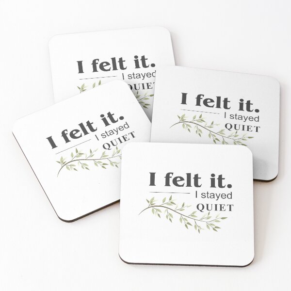 Item preview, I Felt It, I Stayed Quiet – Minimalist Emotional Quote Sticker designed and sold by MadCatDesign77.