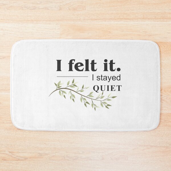 Item preview, I Felt It, I Stayed Quiet – Minimalist Emotional Quote Sticker designed and sold by MadCatDesign77.