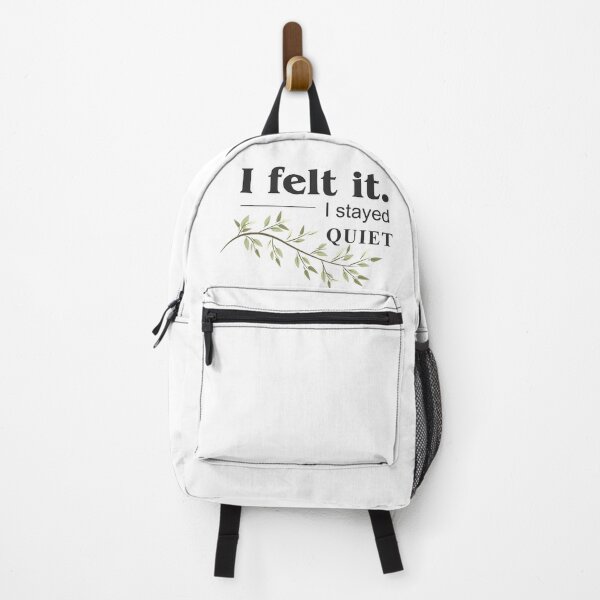 Item preview, I Felt It, I Stayed Quiet – Minimalist Emotional Quote Sticker designed and sold by MadCatDesign77.