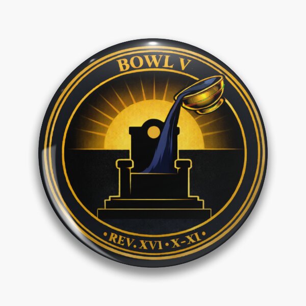Item preview, Bowl V — The Darkened Throne (Rev. 16:10–11) designed and sold by Sanctum Icons.