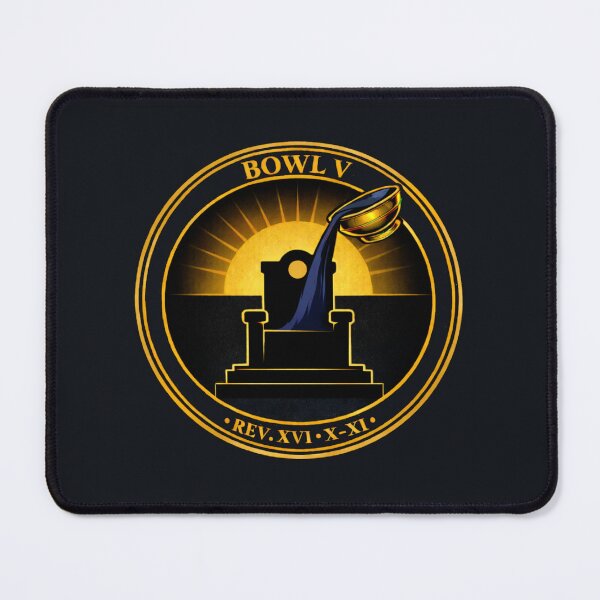 Item preview, Bowl V — The Darkened Throne (Rev. 16:10–11) designed and sold by Sanctum Icons.
