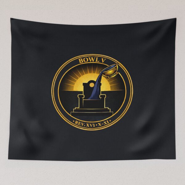 Item preview, Bowl V — The Darkened Throne (Rev. 16:10–11) designed and sold by Sanctum Icons.