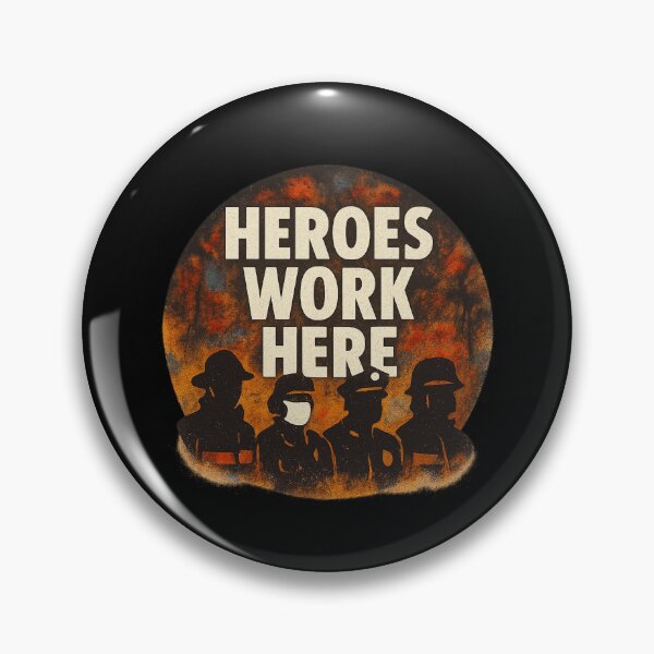 Item preview, Heroes Work Here - Urban Stencil Graffiti Tribute designed and sold by MKreative Studio.